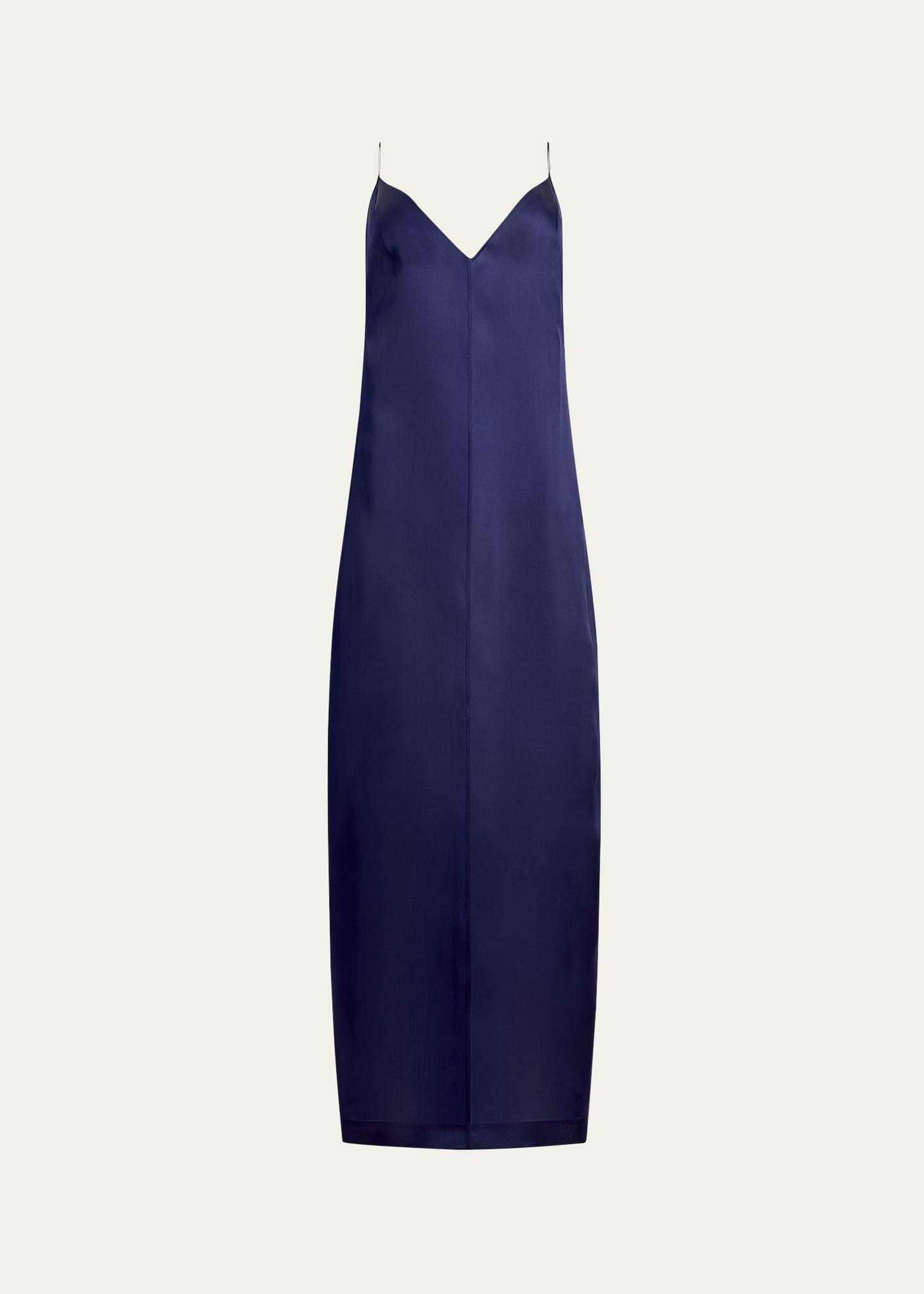 tulula v-neck silk slipdress