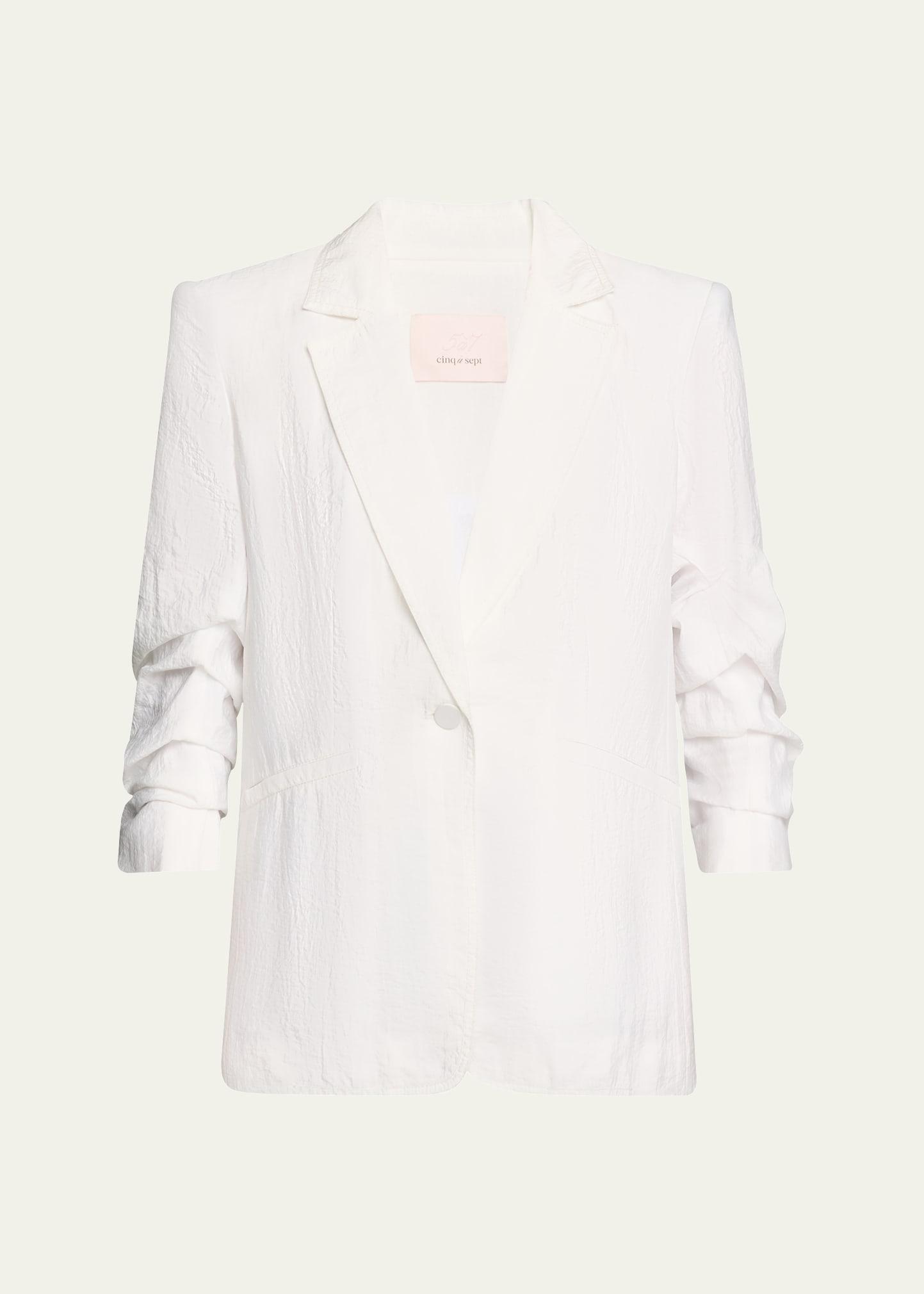 tumbled woven khloe blazer