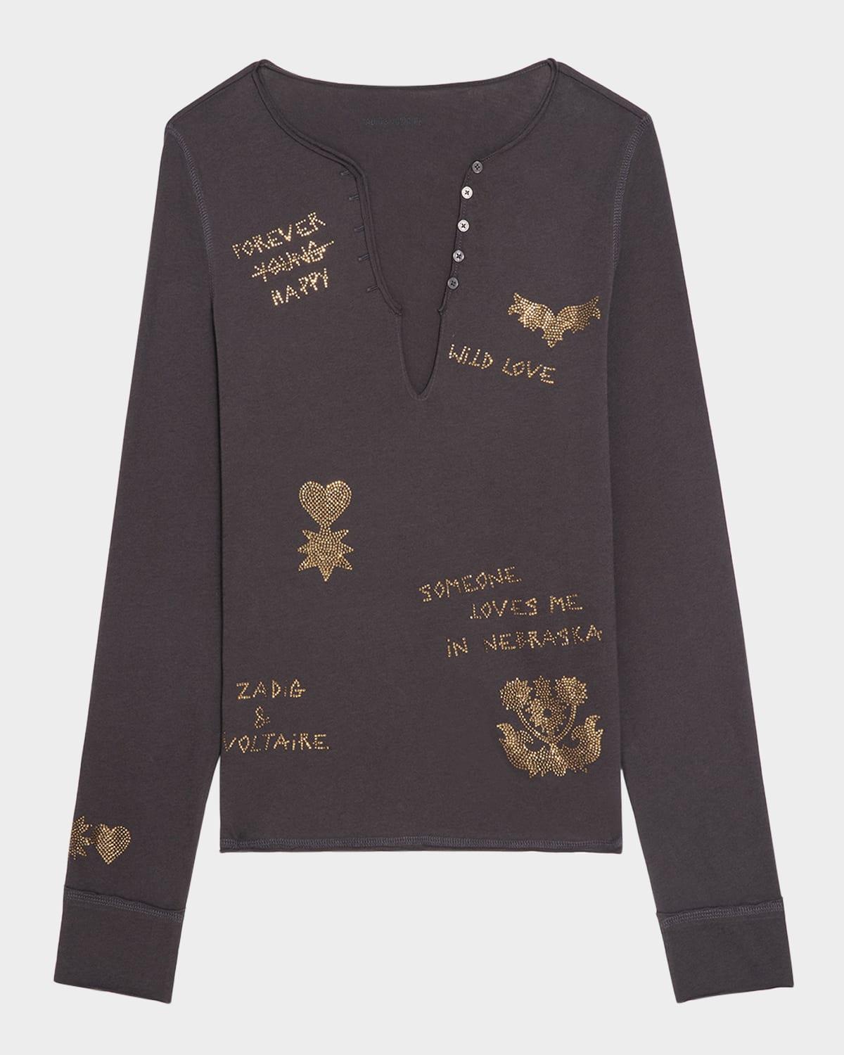 tuni multi strass henley