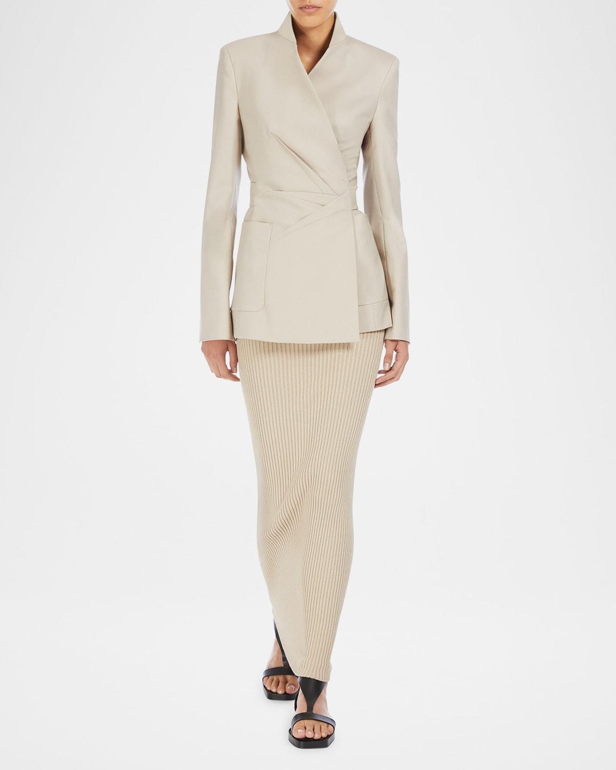 turbigo straight-leg wool trousers