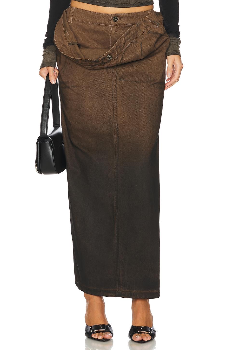 turndown long skirt