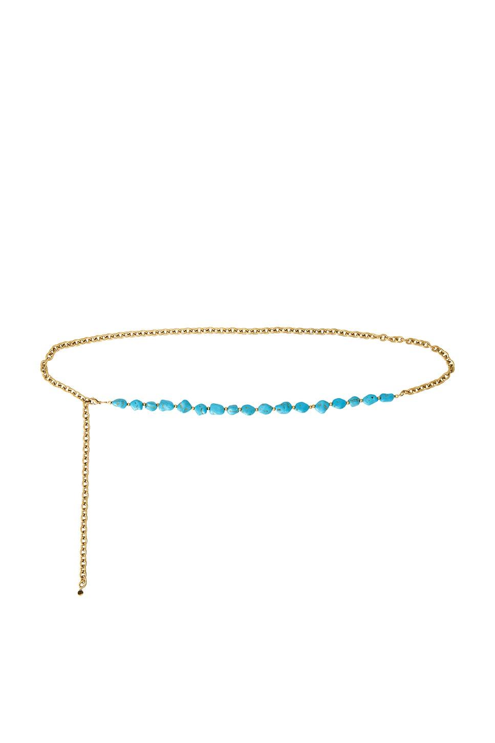 turquoise chain belt