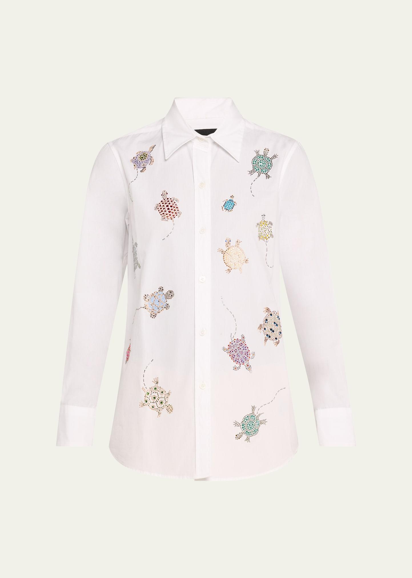 turtle time embellished new classic shirt
