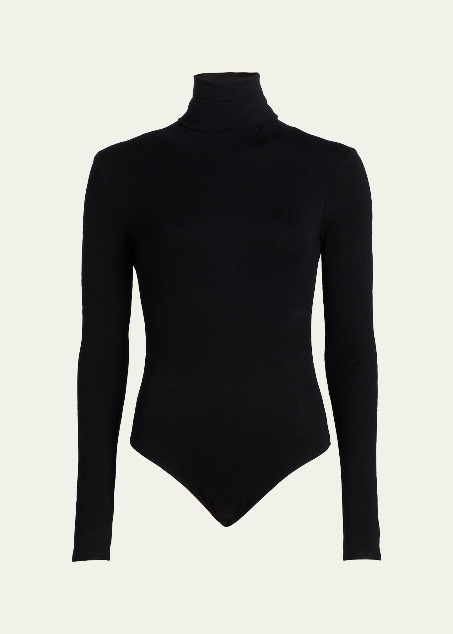 turtleneck long-sleeve bodysuit