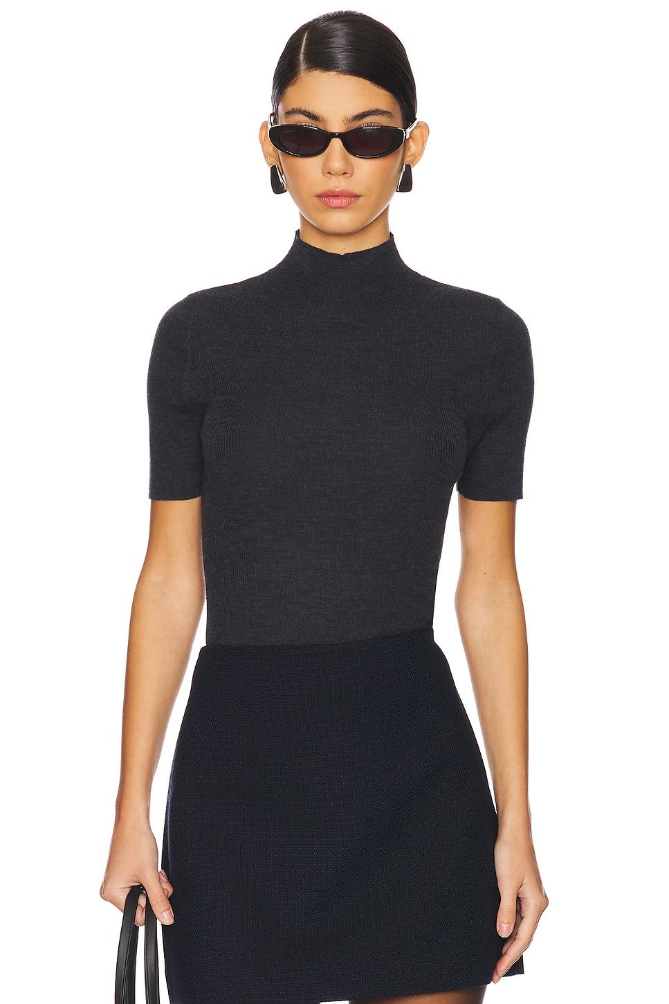 turtleneck short sleeve tee