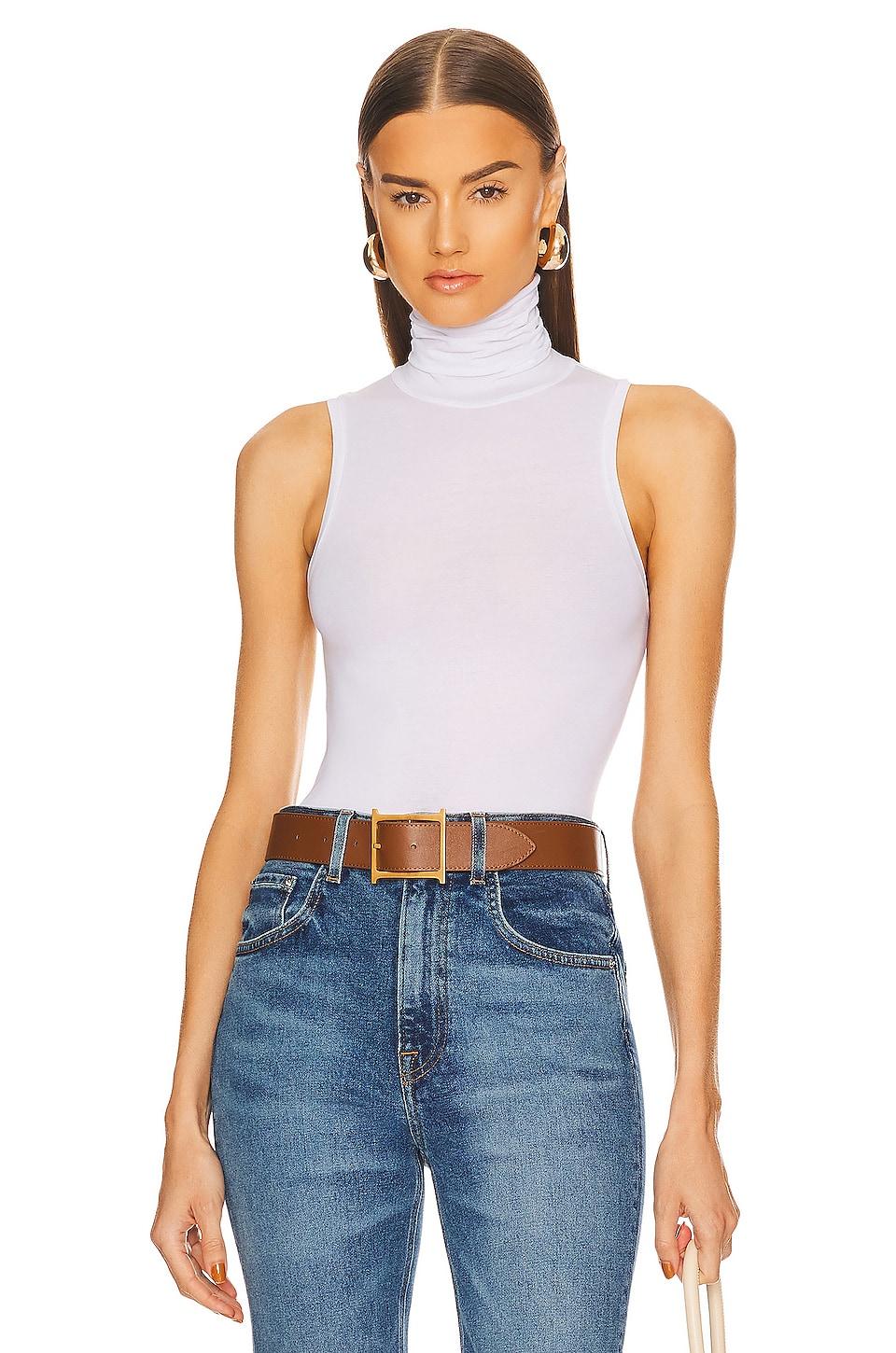 turtleneck tank in 2nd skin jersey