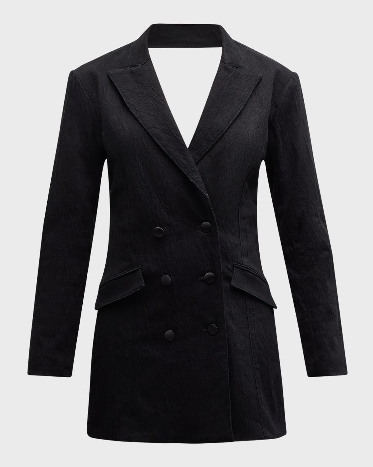 tuxedo mini dress