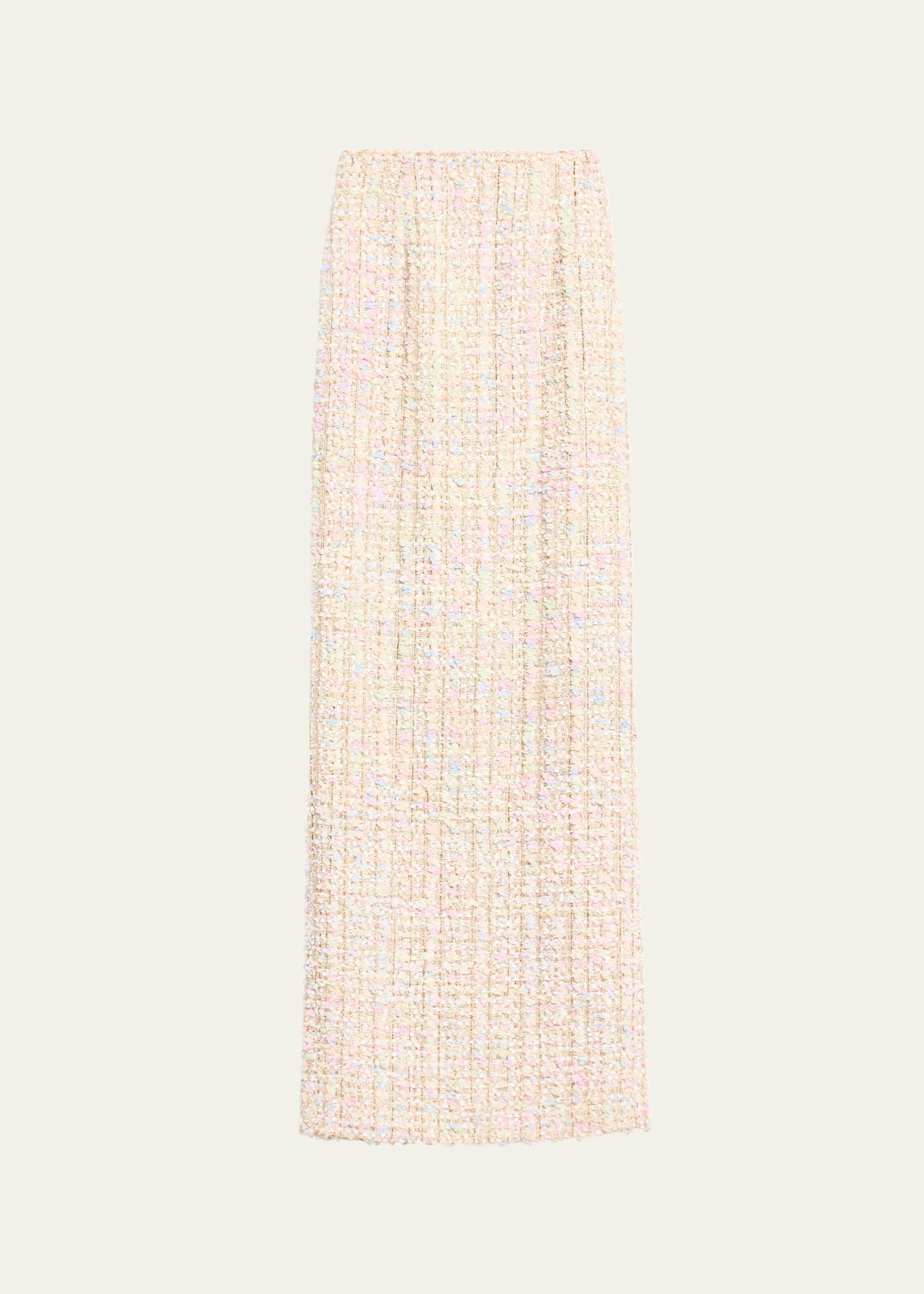 tweed maxi skirt