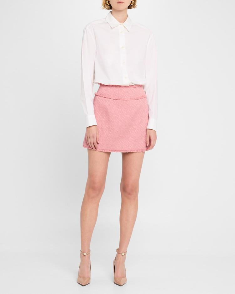 tweed mini skirt