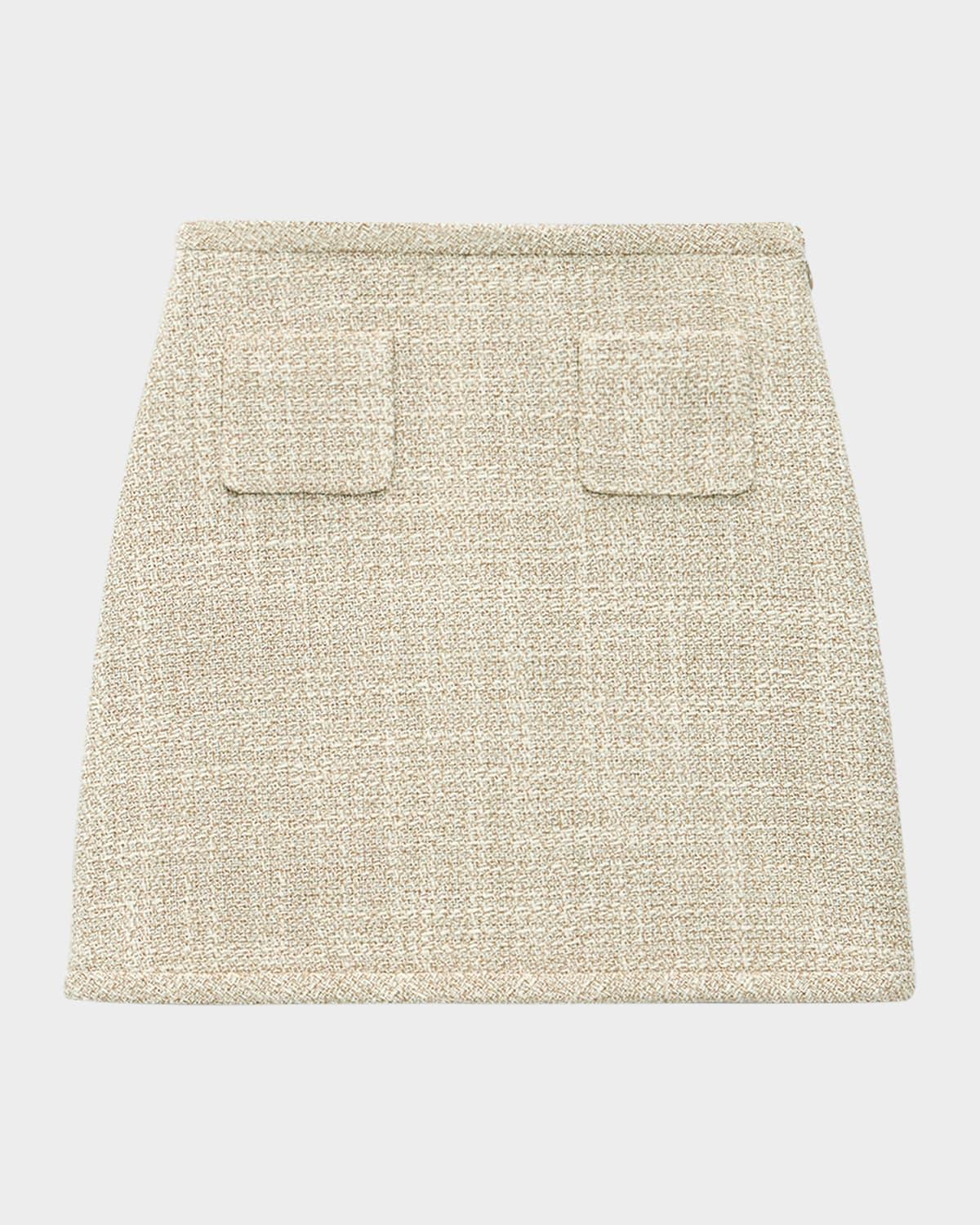 tweed mini skirt