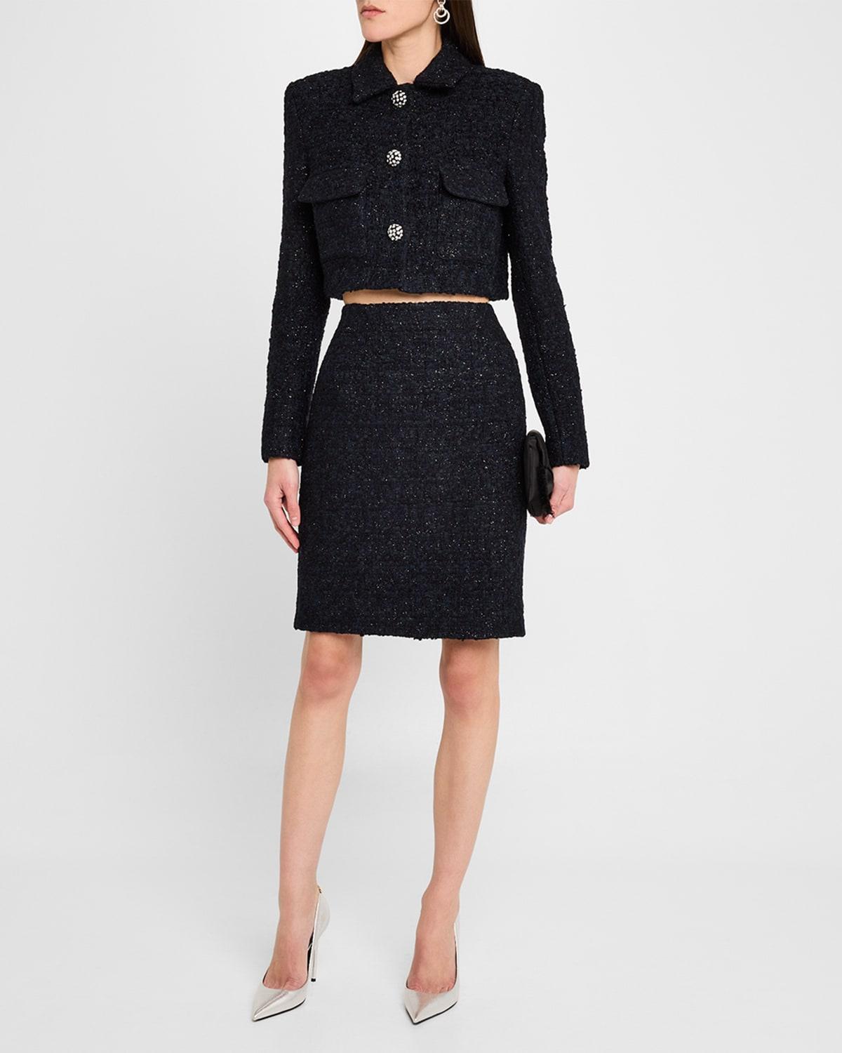 tweed pencil skirt