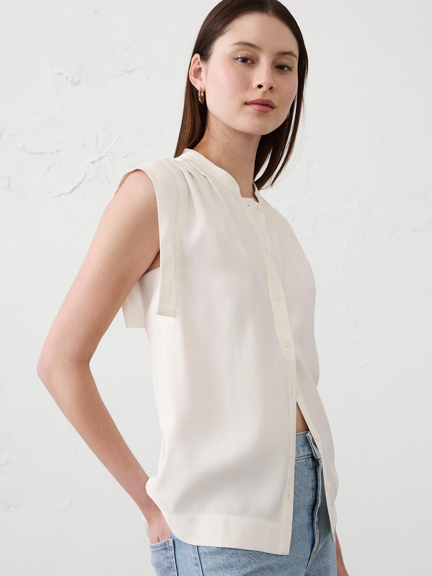 twill button top