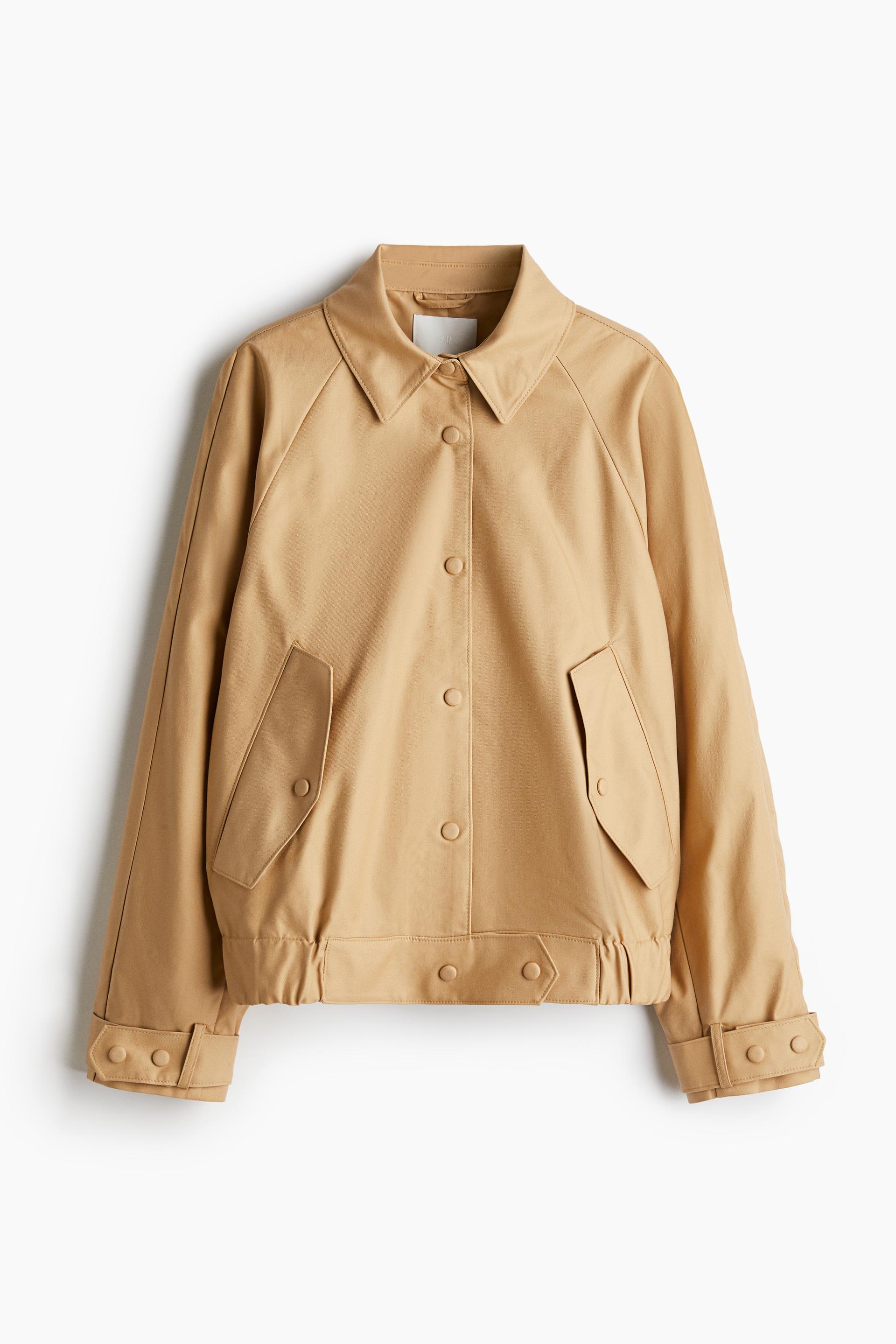 twill jacket with collar