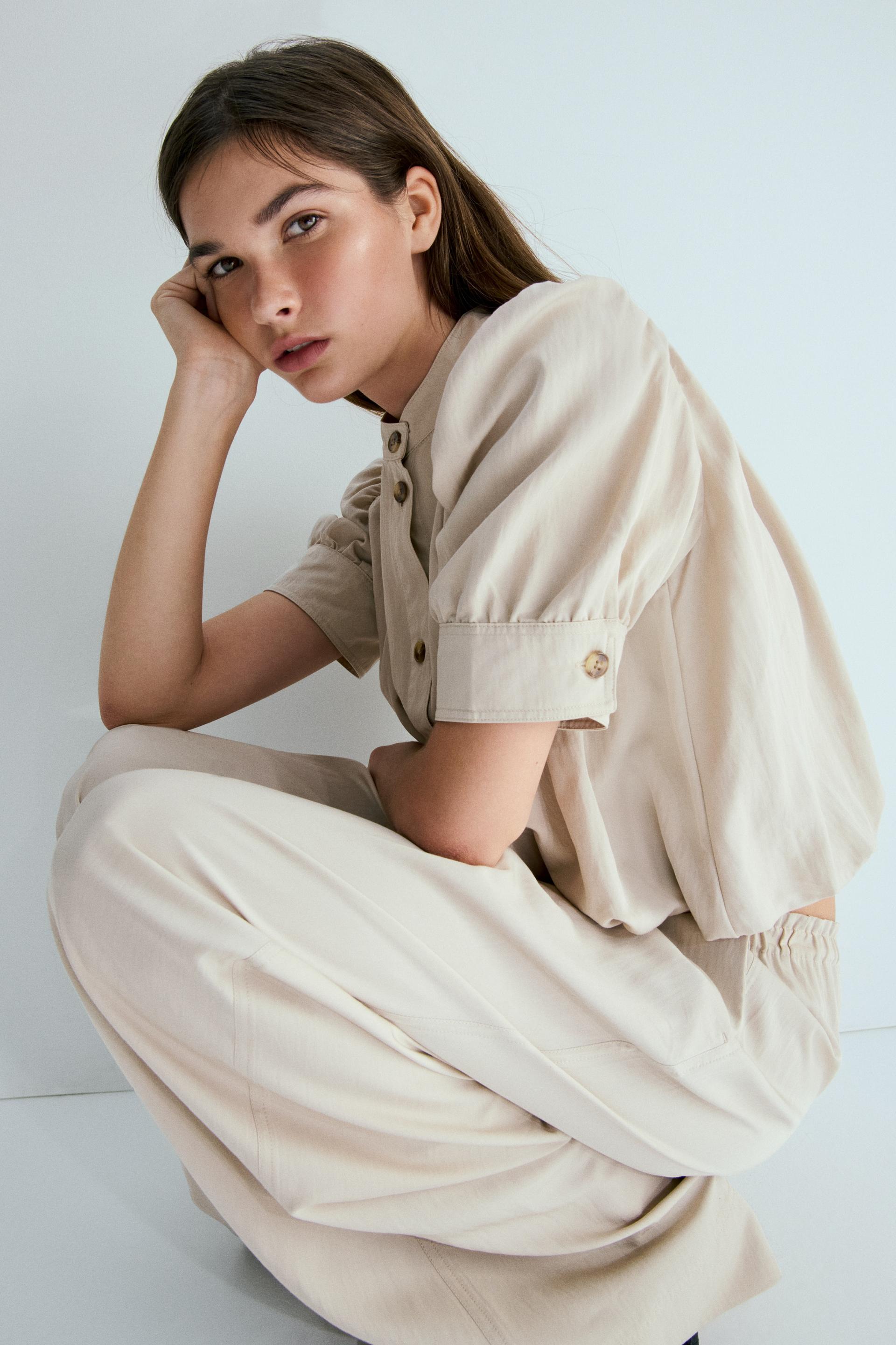 twill pull-on pants