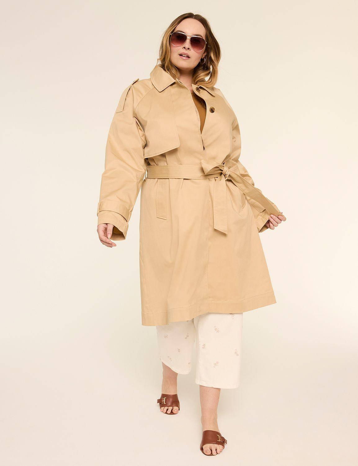 twill trench coat