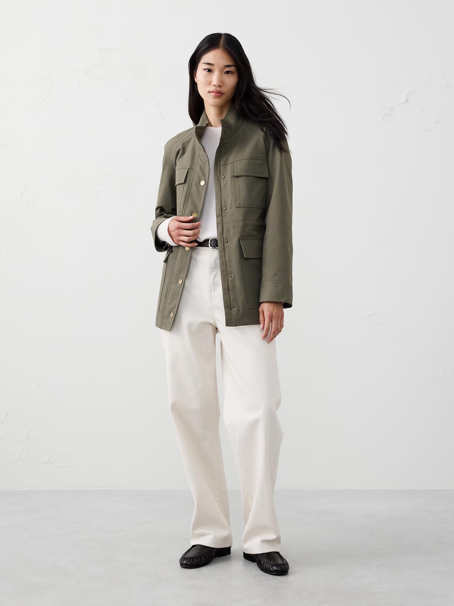 twill utility jacket