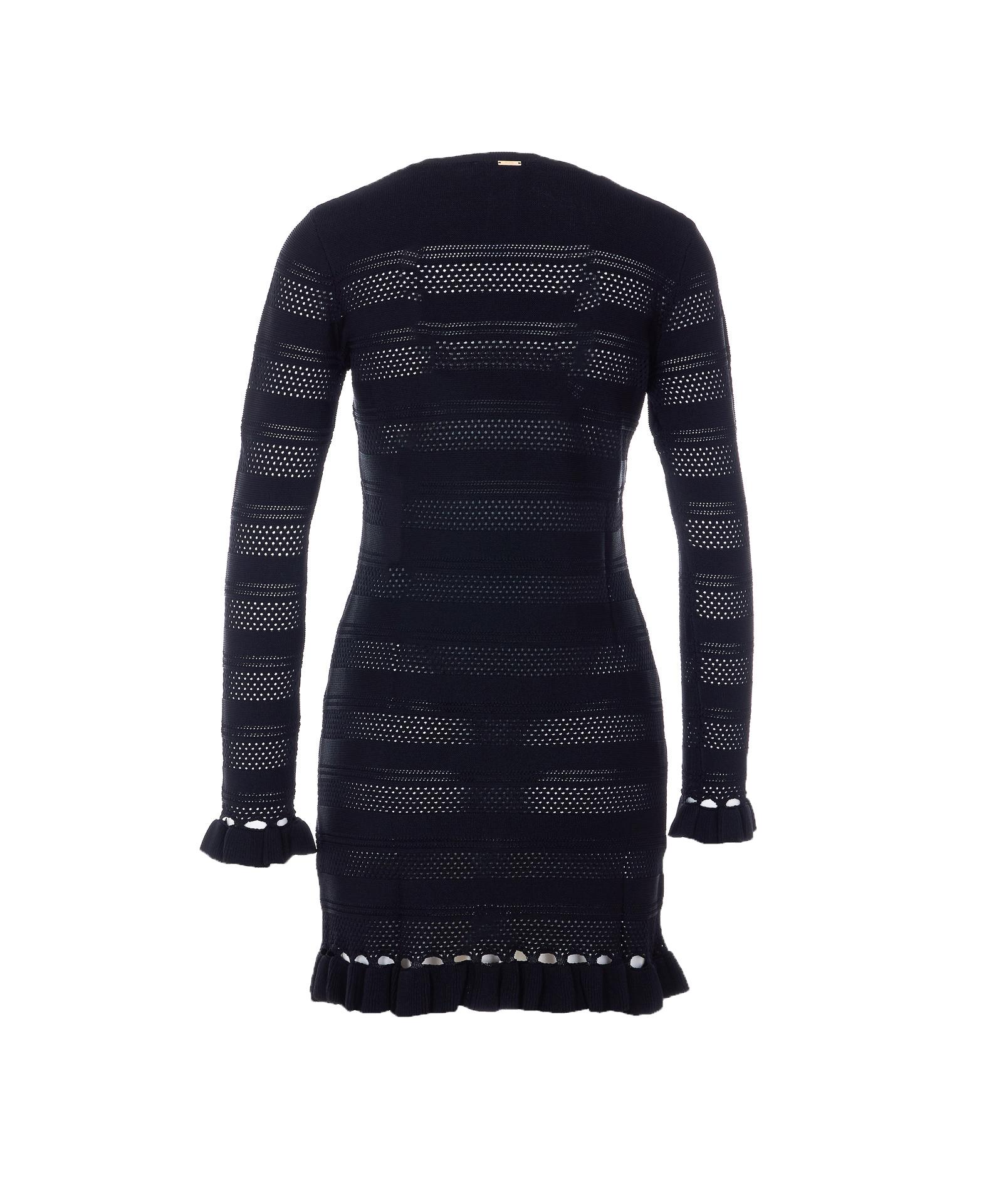 twin-set dresses black viscose - women