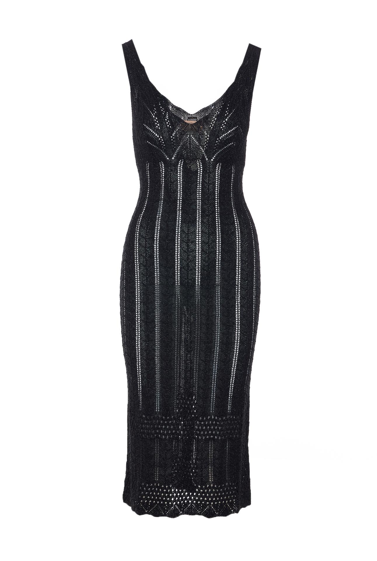 twin-set dresses black viscose - women