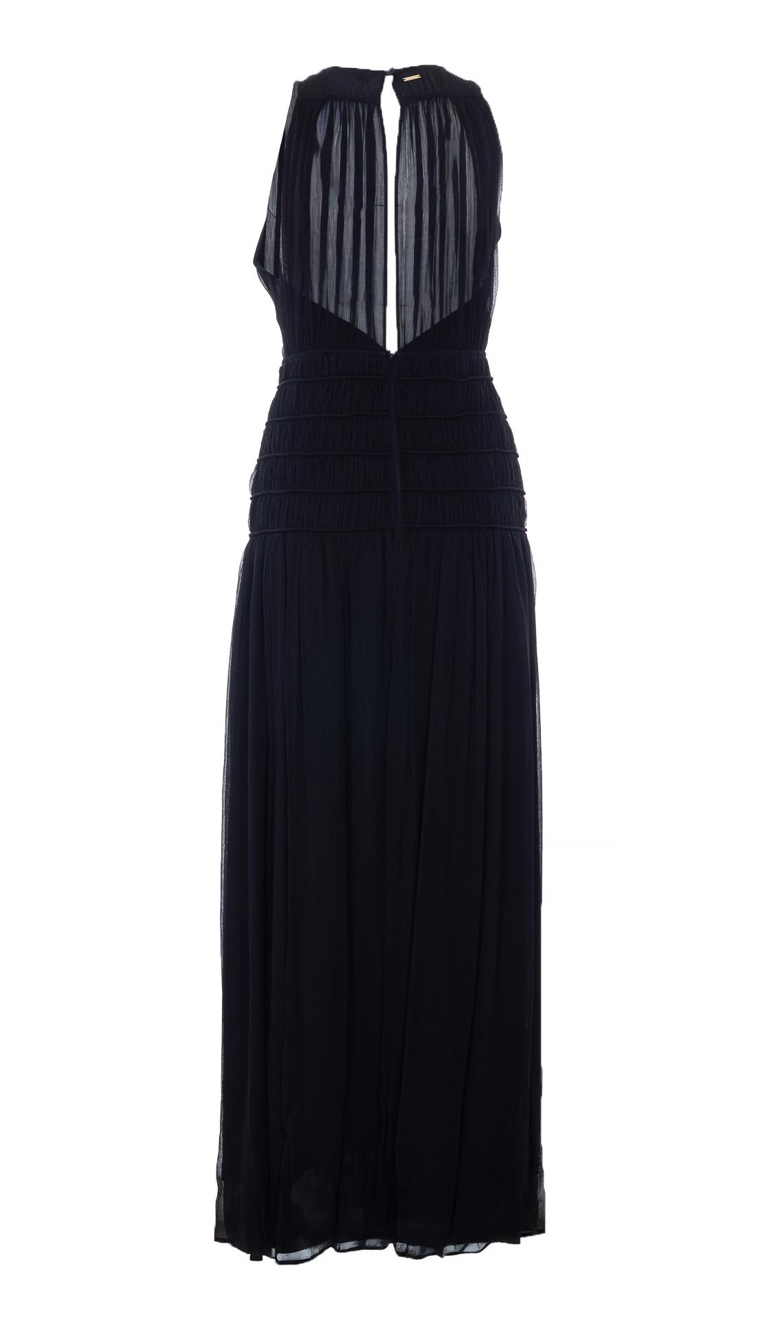 twin-set dresses black viscose - women