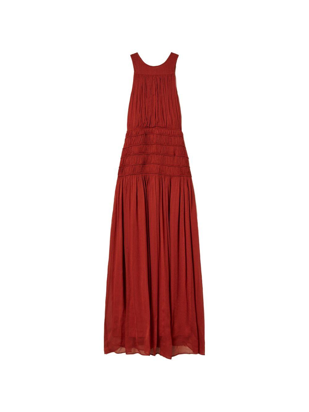 twin-set dresses brown henna - women