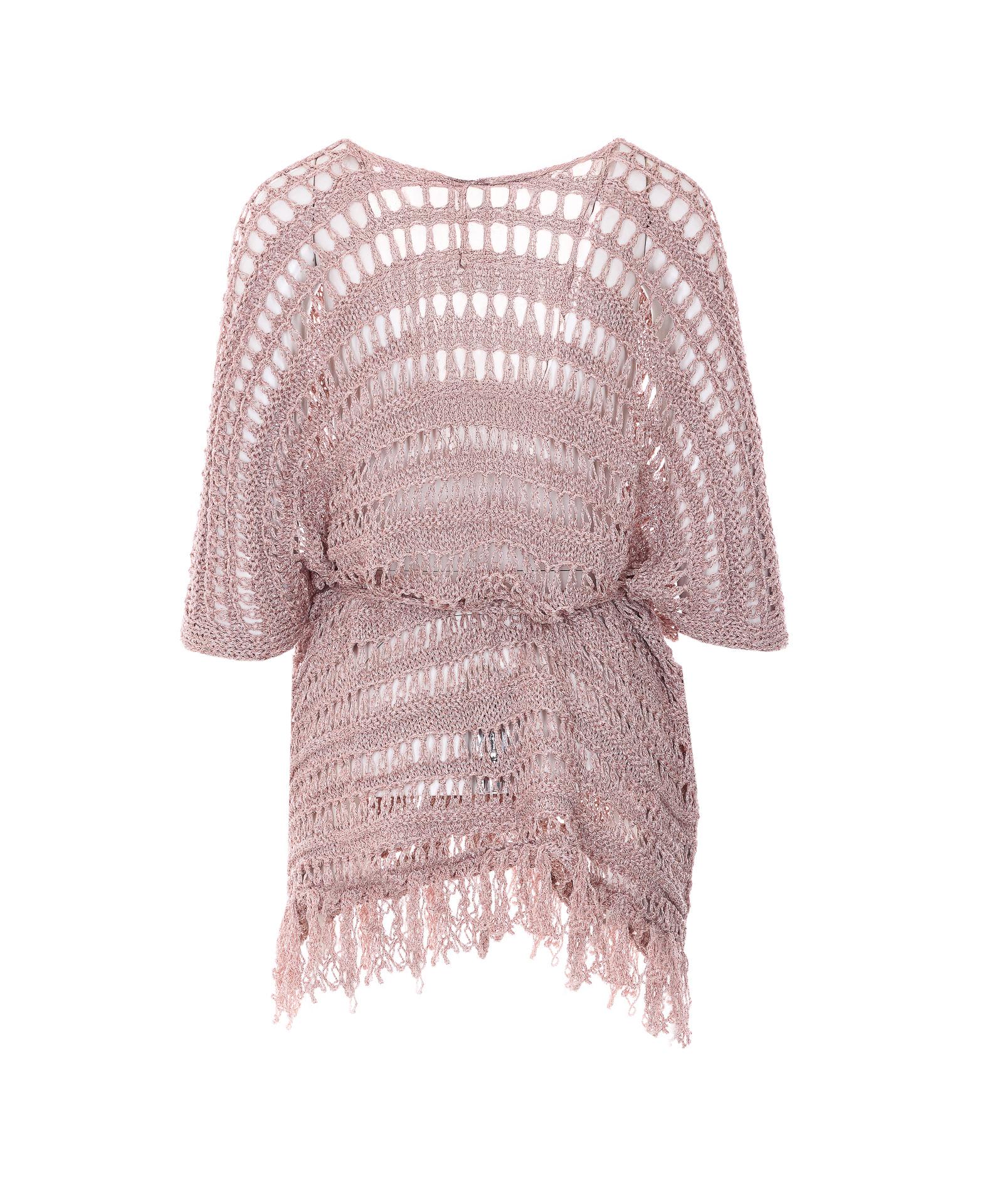 twin-set dresses pink viscose - women