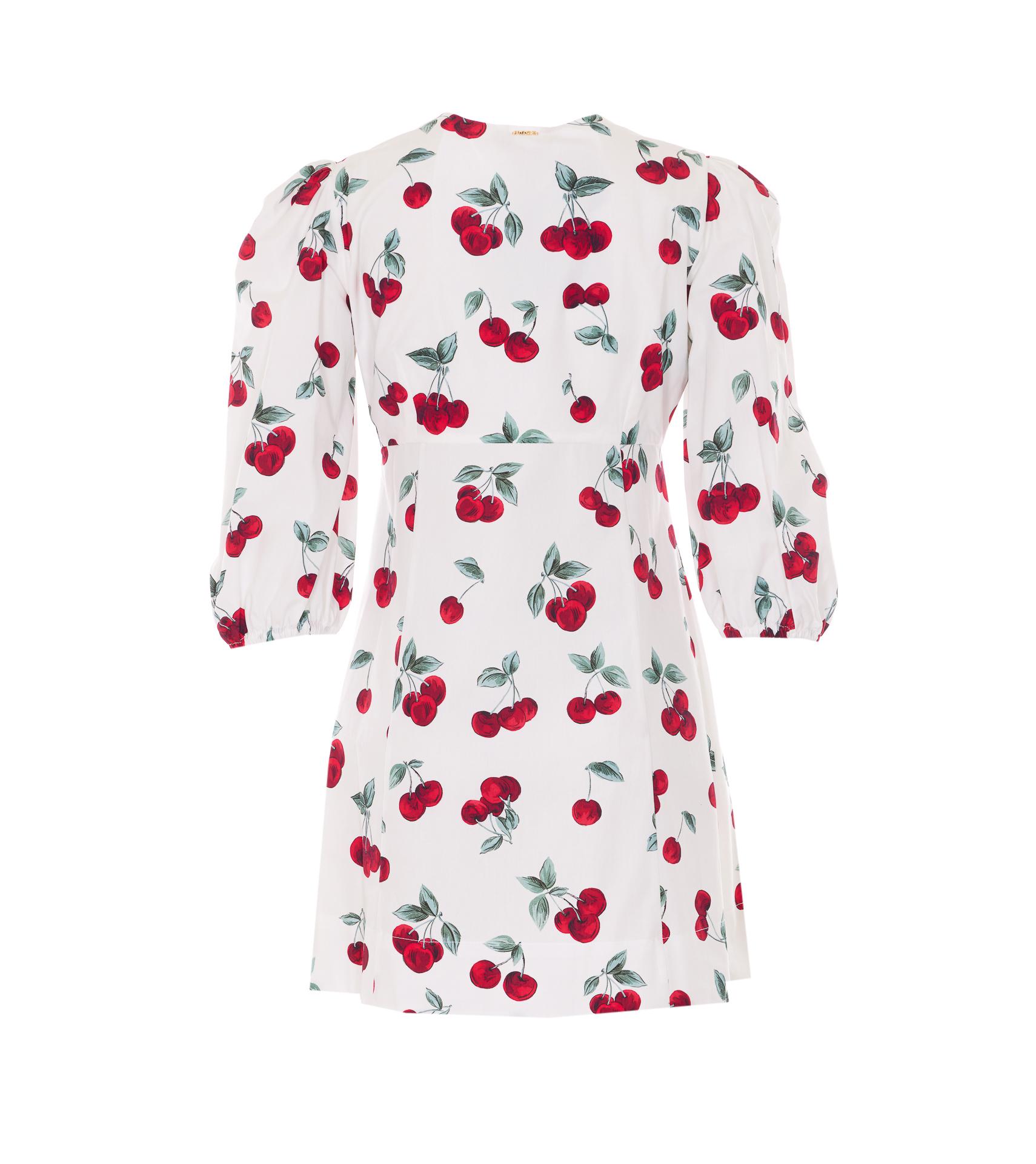twin-set dresses white cotton - women