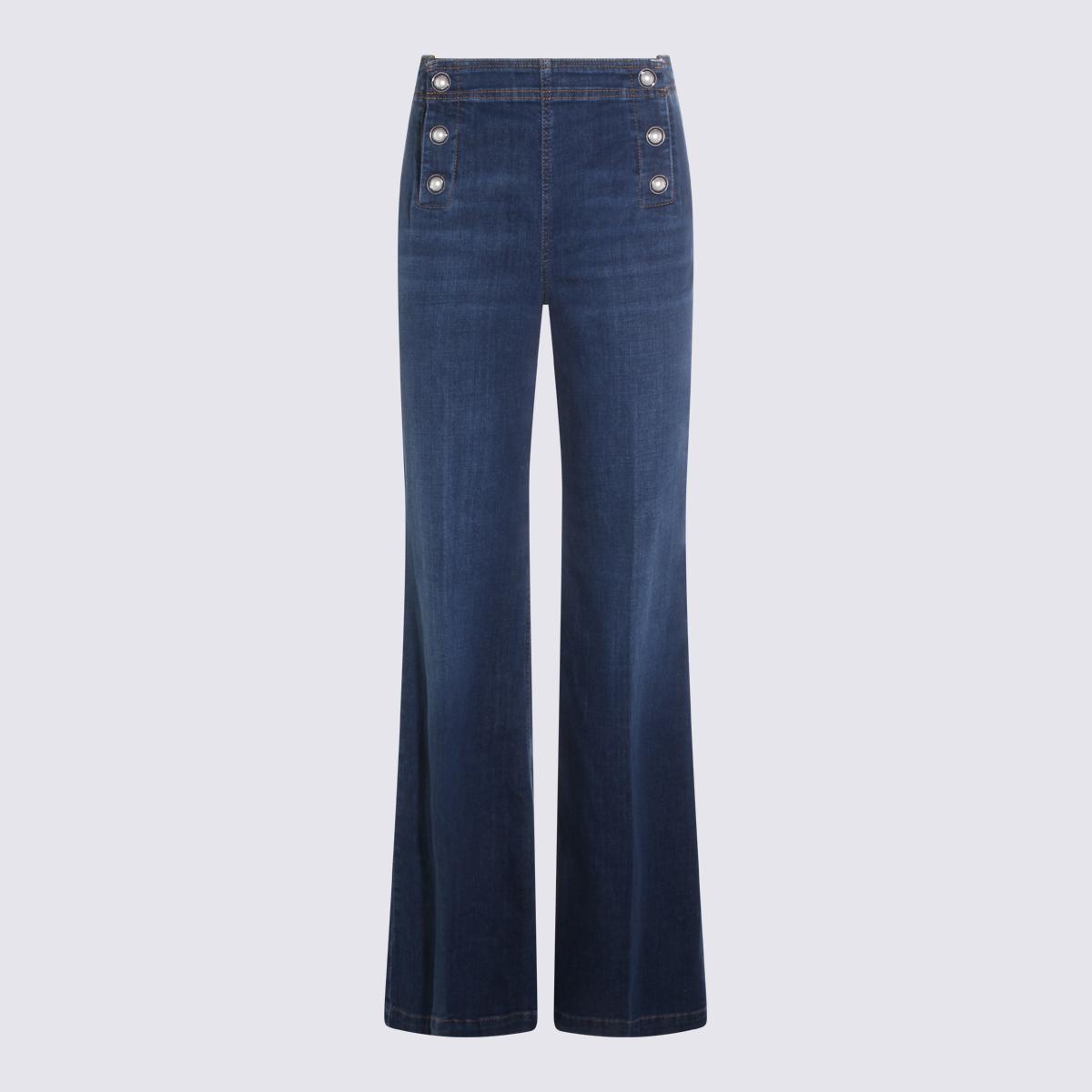 twin-set jeans denim scuro co ea - women