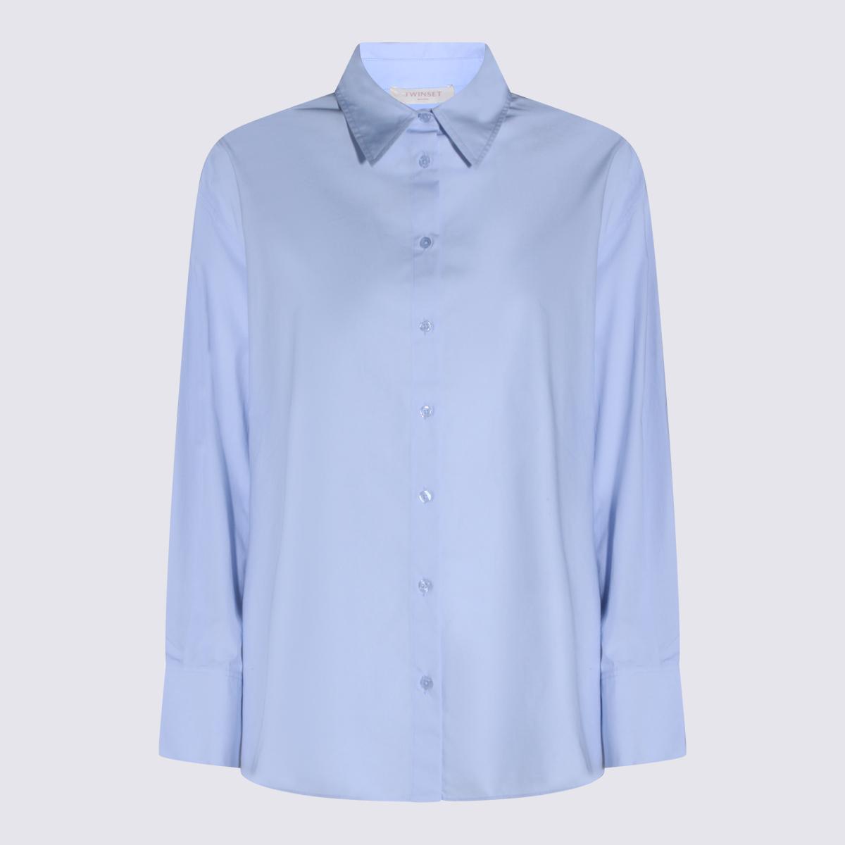 twin-set shirts clear blue - women