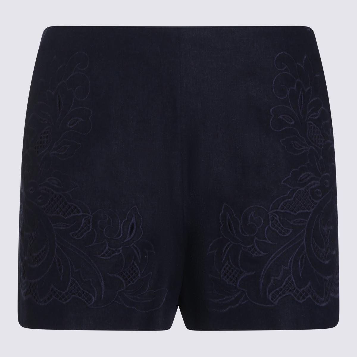 twin-set shorts blue night li vi - women