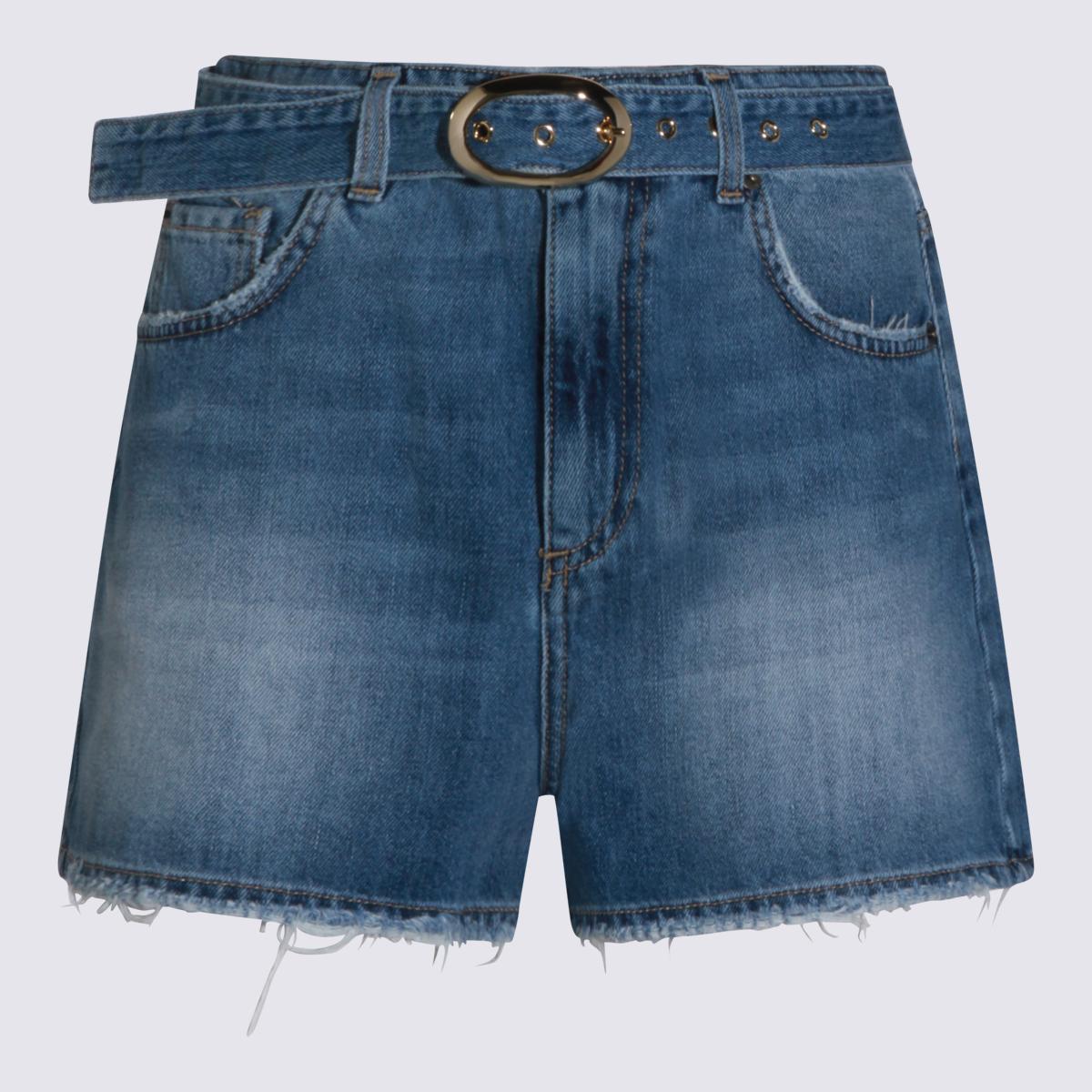 twin-set shorts light denim - women