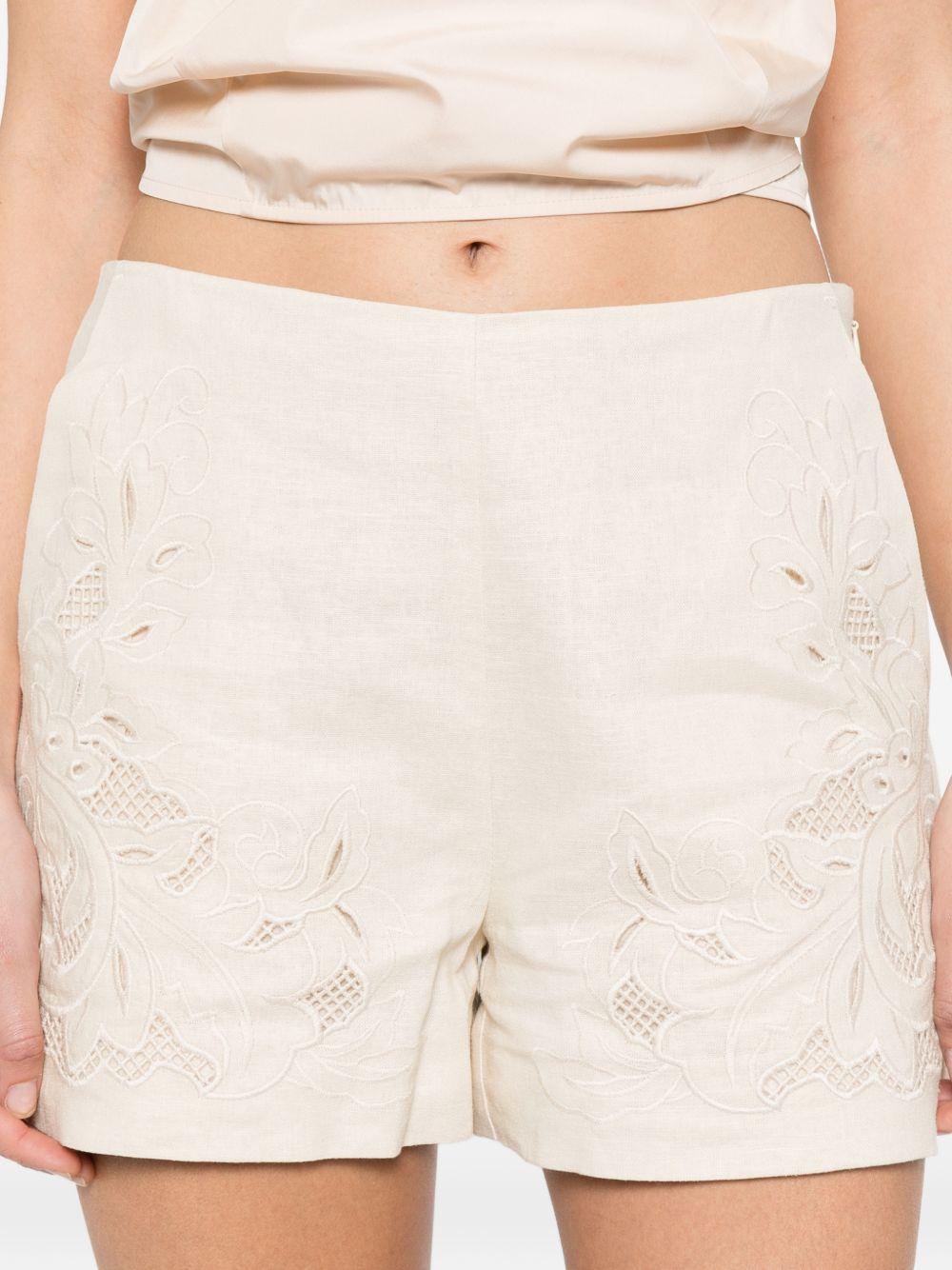 twin-set shorts madreperla - women