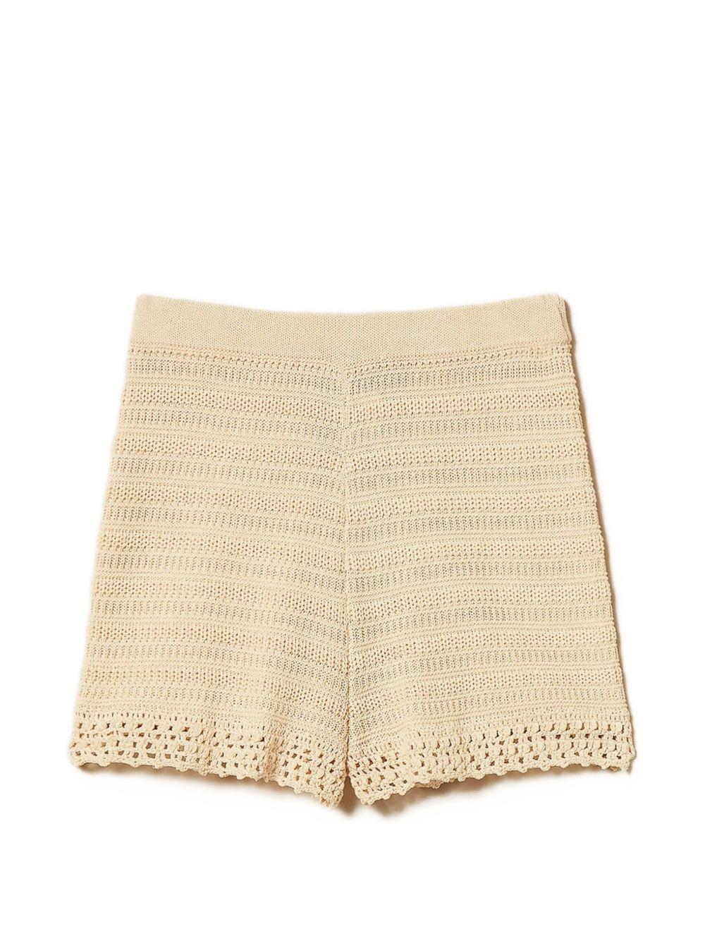 twin-set shorts parchment - women