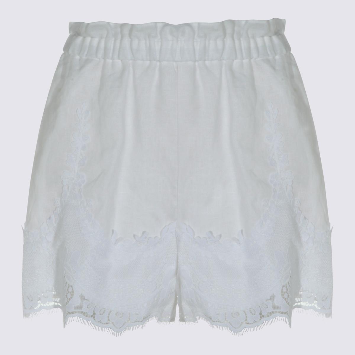 twin-set shorts white - women