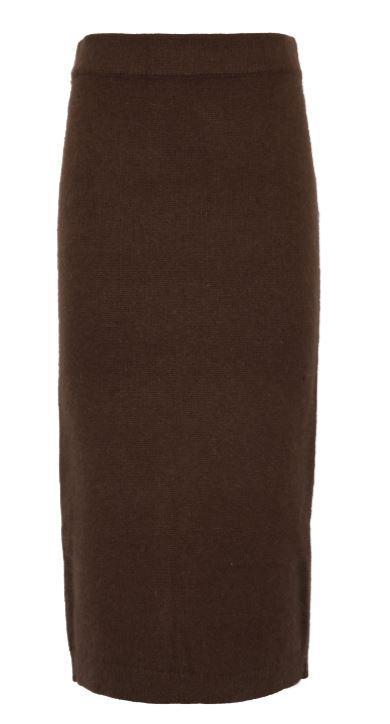 twin-set skirts black chocolate pa angora - women
