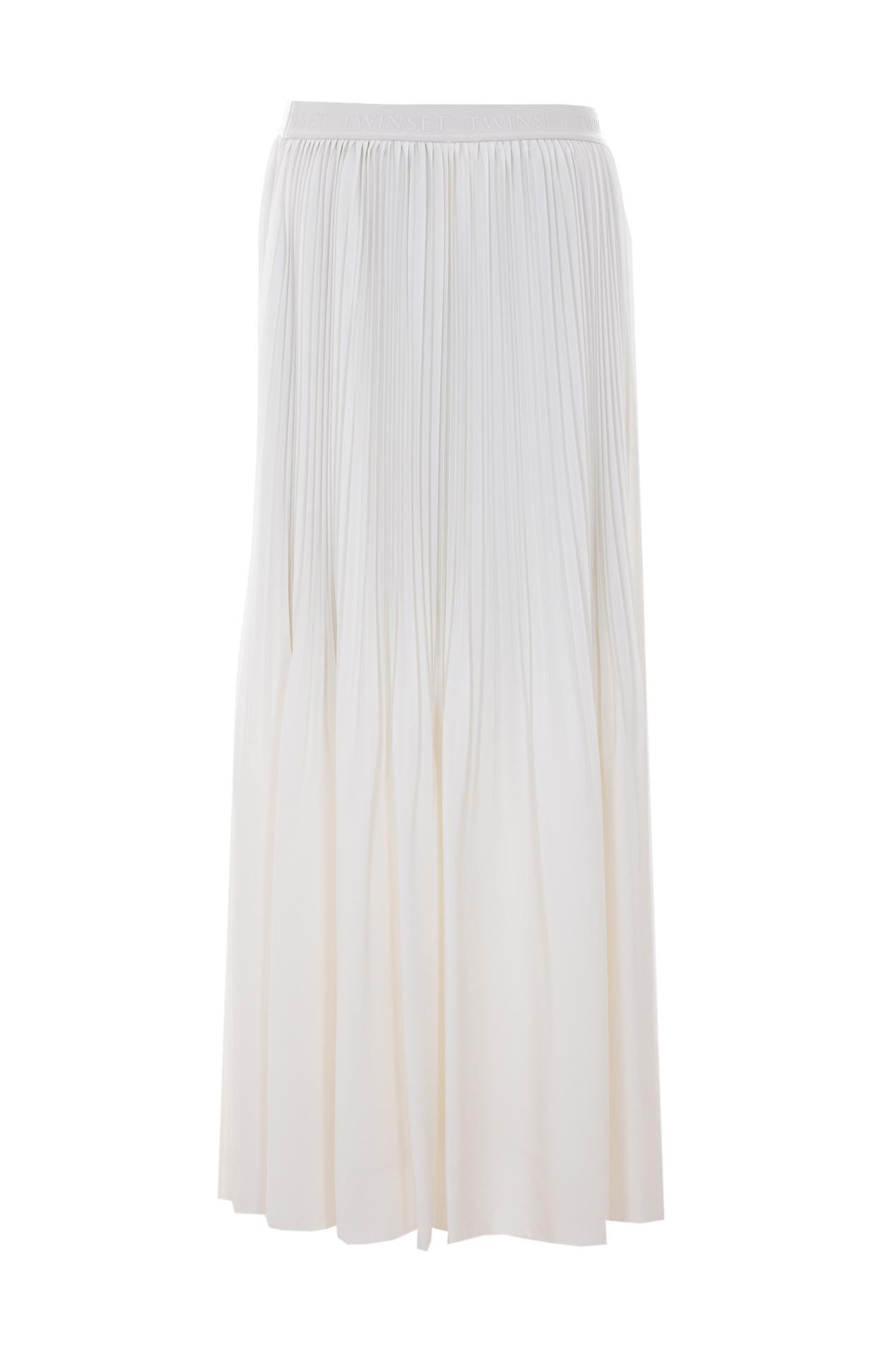 twin-set skirts white polyester - women