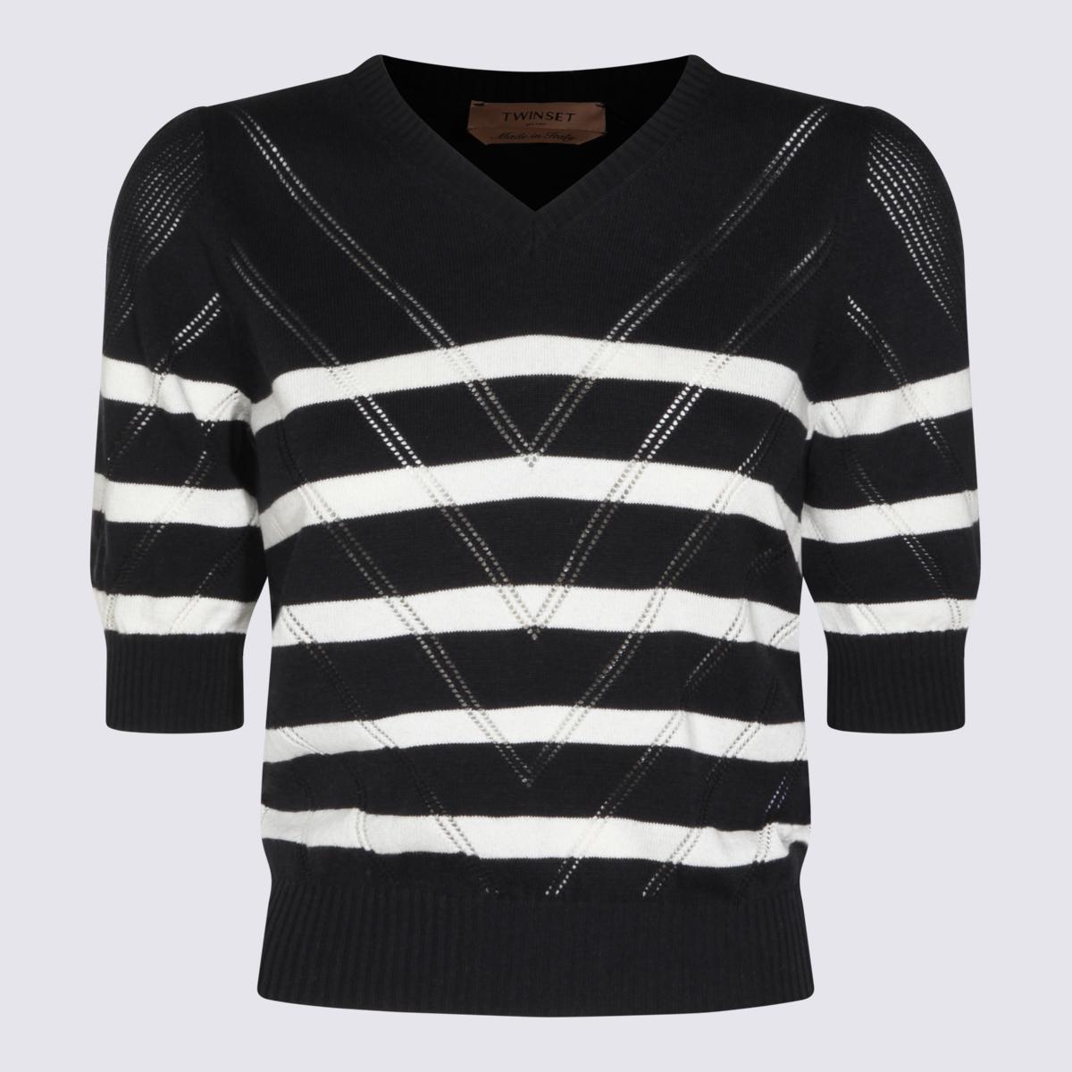 twin-set sweaters riga blue/neve co ws - women
