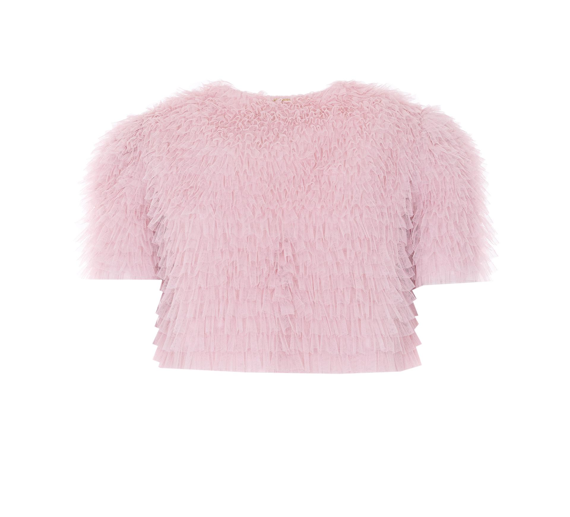 twin-set top pink polyester - women