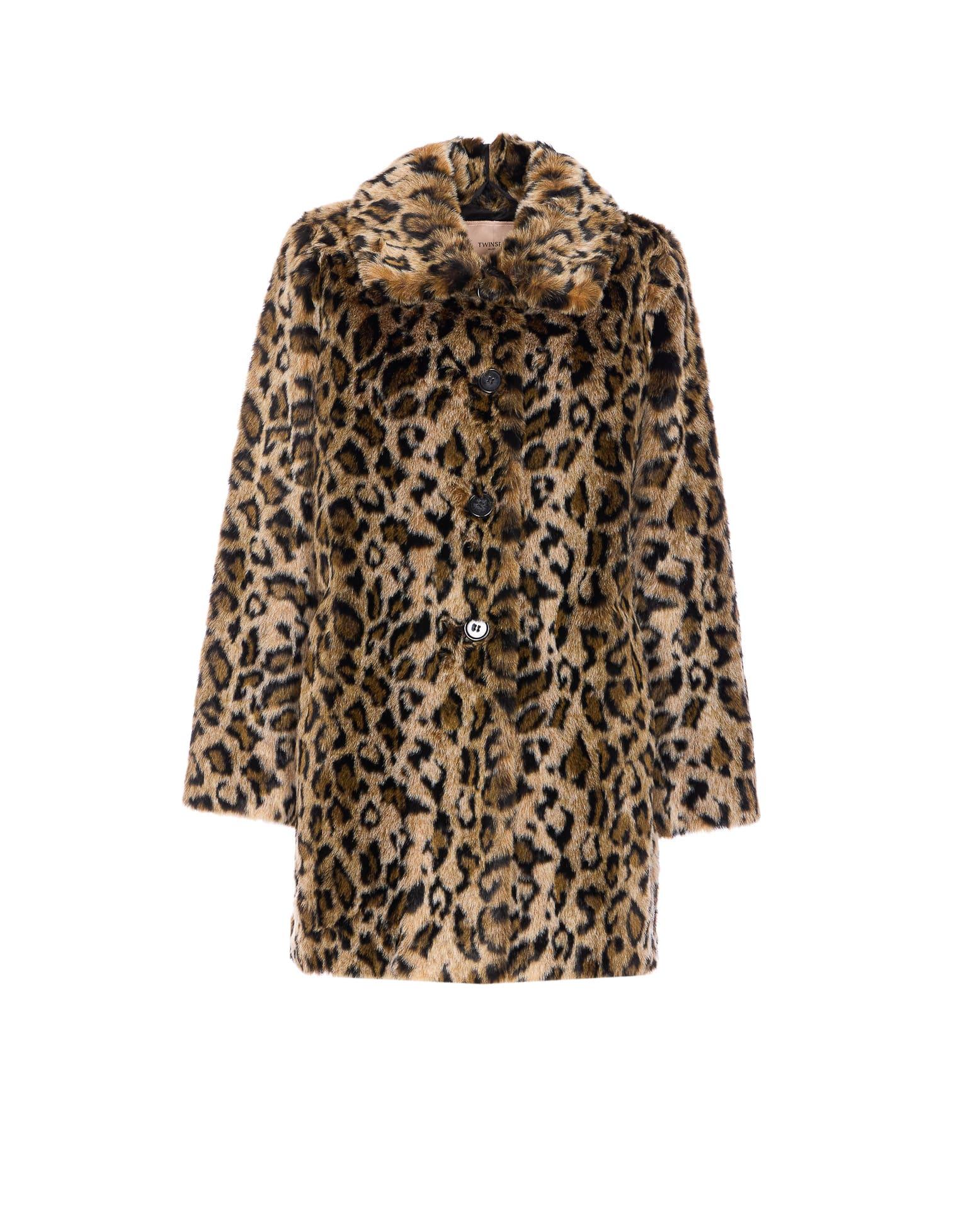 twinset animalier coat