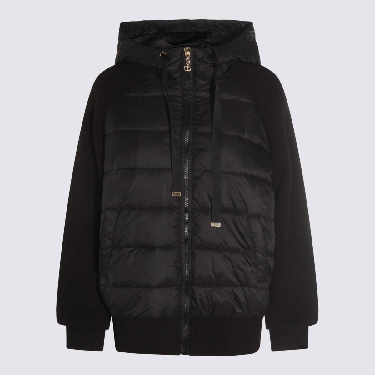 twinset black down jacket