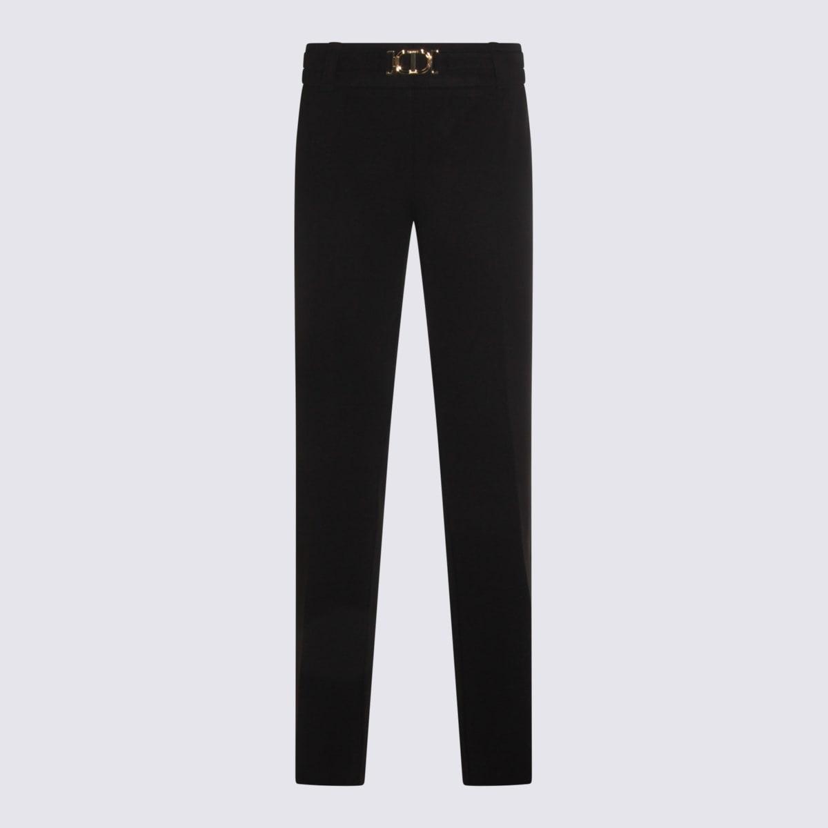 twinset black viscose pants