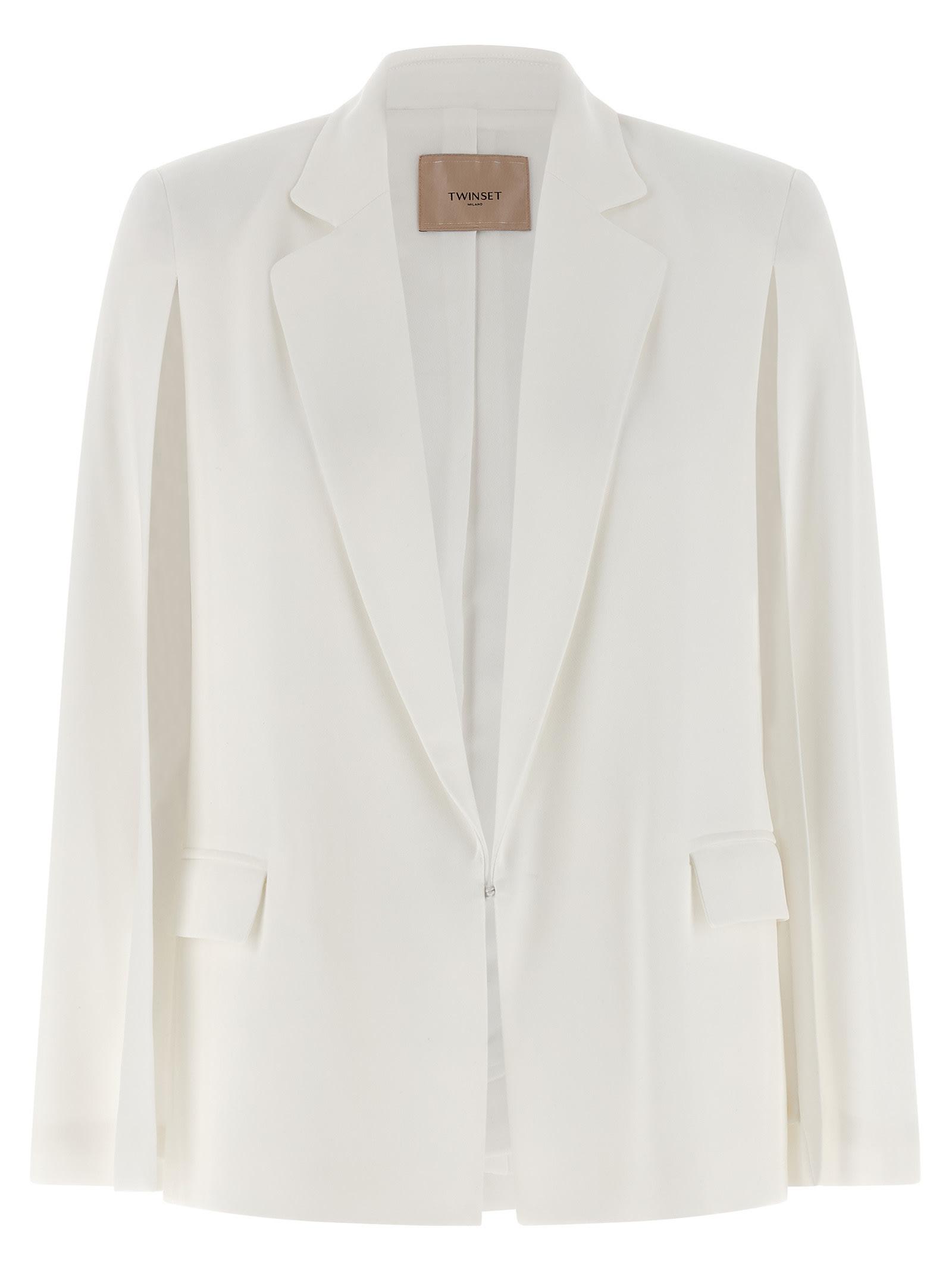 twinset cape sleeve blazer