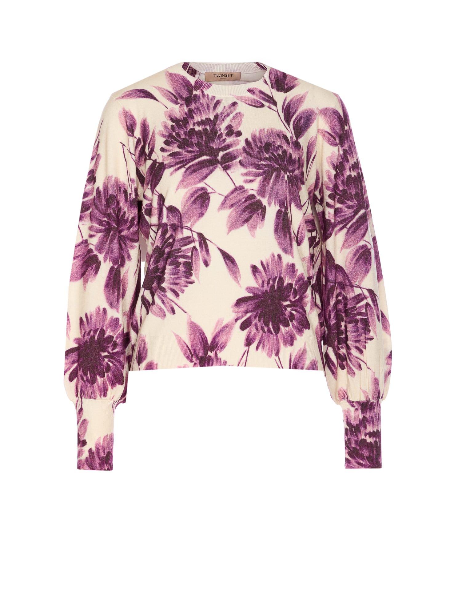 twinset floral sweater