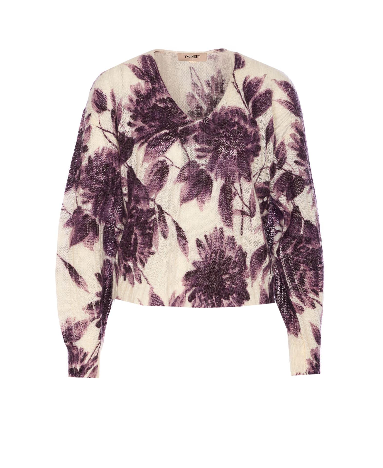 twinset floral sweater