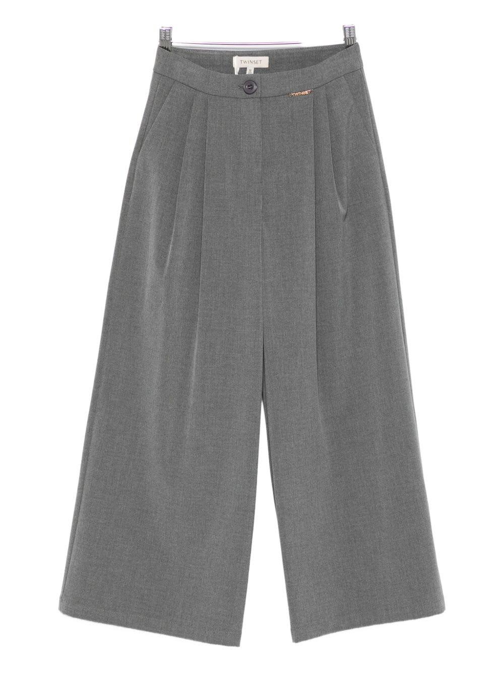 twinset kids - twin-set grey trousers,