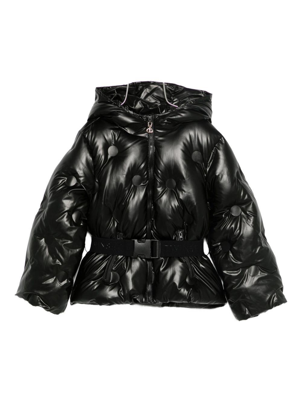 twinset kids black down jacket