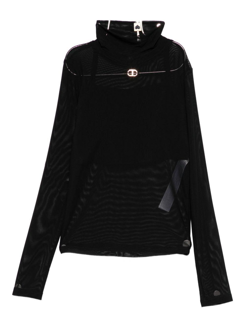 twinset kids high-neck t-shirt