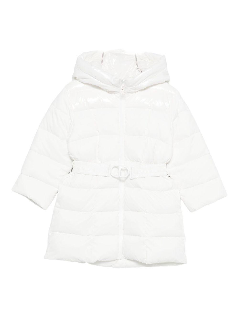 twinset kids hooded coat