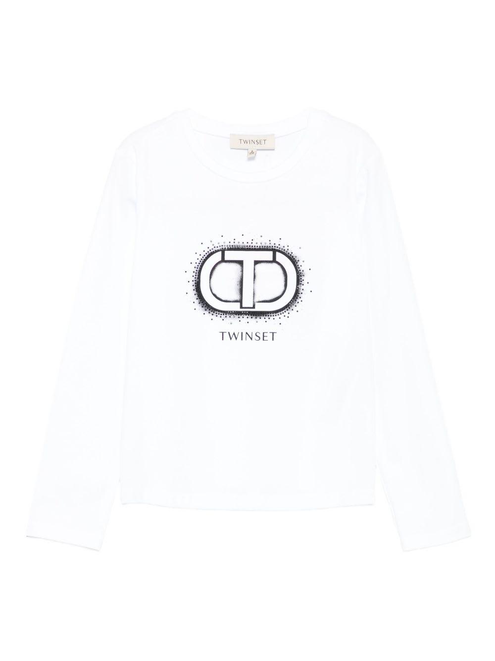 twinset kids logo-print t-shirt