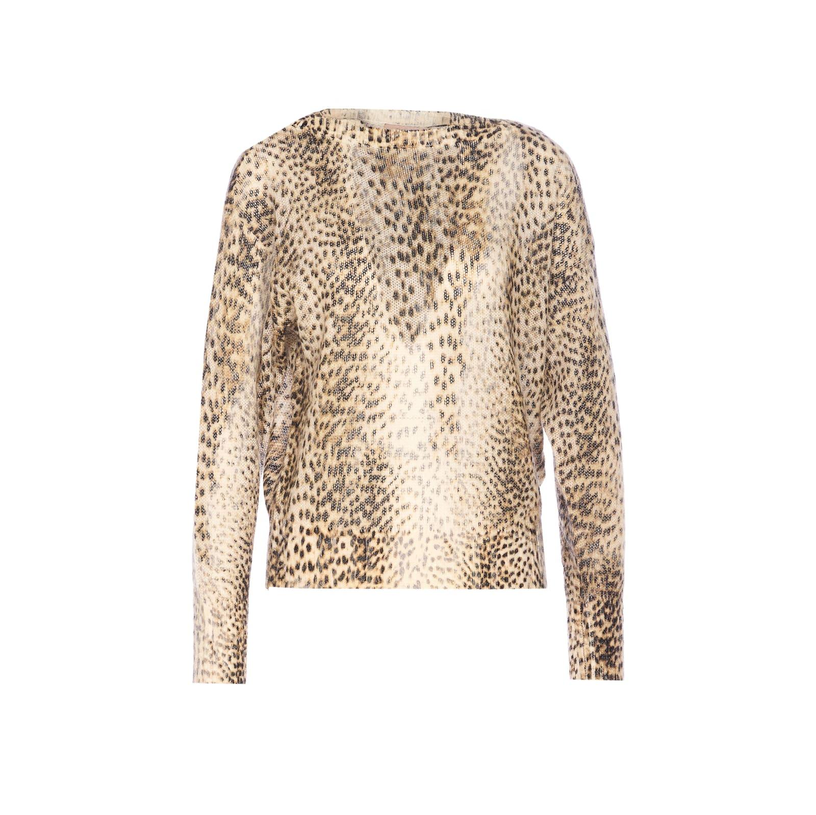 twinset leopard sweater