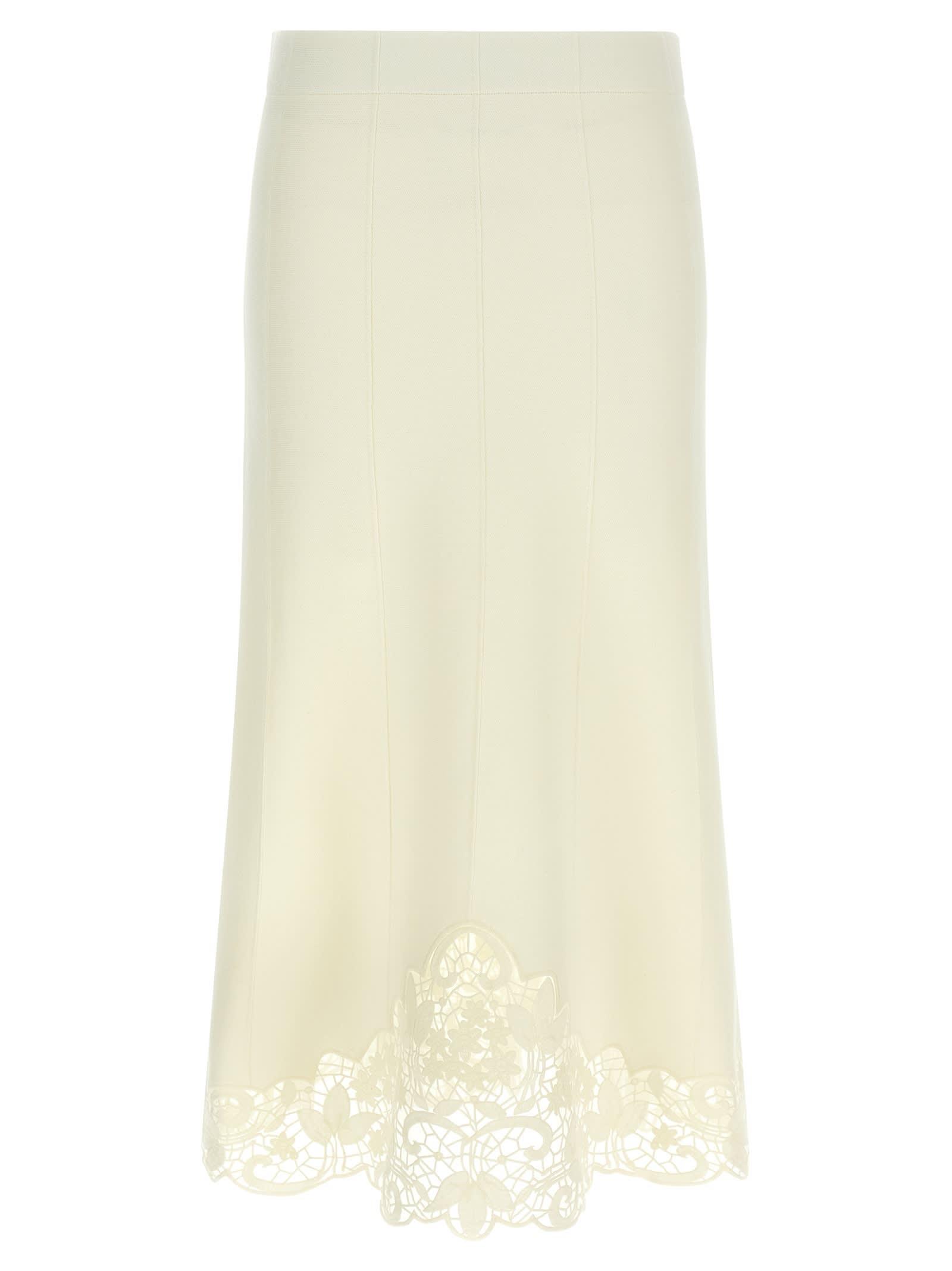 twinset organza insert skirt